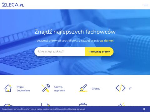 Zleca.pl znajdź fachowca lub nowe zlecenia