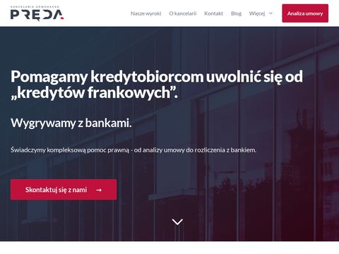 Preda.info - kredyty frankowe kancelaria Głogów