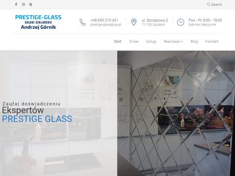 Prestige-glass.pl - zakład szklarski Szczecin