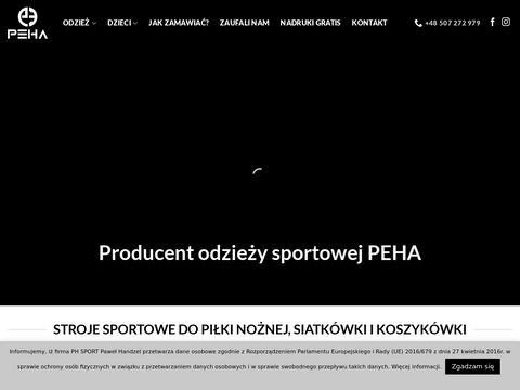Pehasports.com stroje siatkarskie męskie