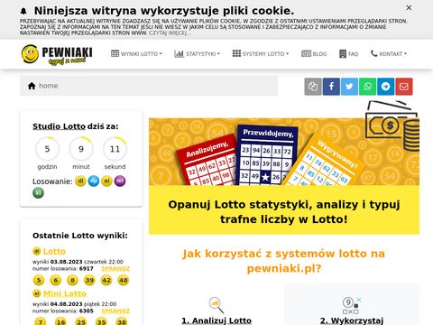 Pewniaki.pl wyniki Lotto