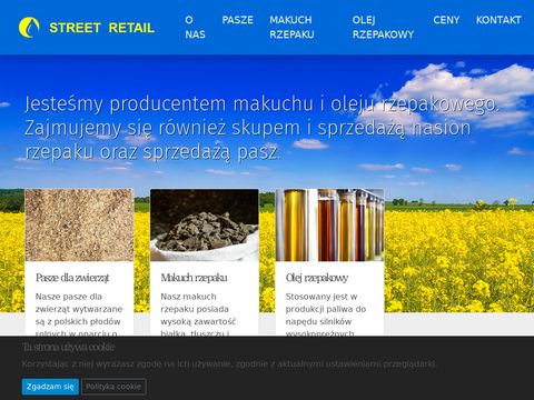 Streetretail.pl - makuch rzepakowy produkcja