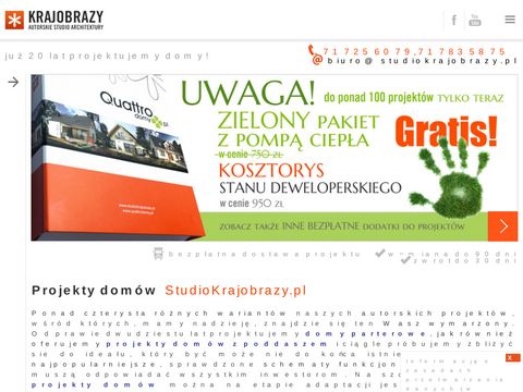 Studiokrajobrazy.pl projekty domów