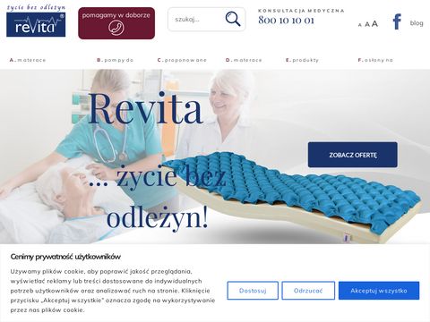 Revita.pl materac odleżynowy zmiennociśnieniowy