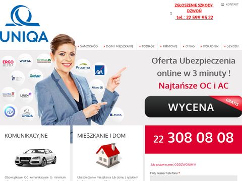 Uniqa.waw.pl - ubezpieczenie od wizy