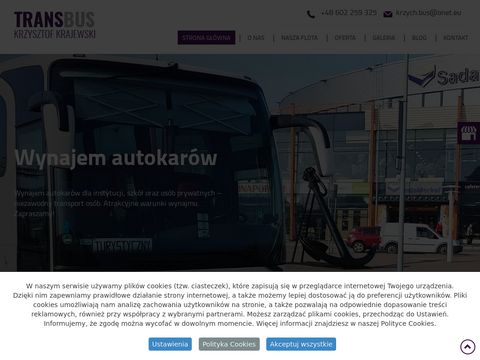 Przewozy-transbus.pl transport autokarowy Warszawa