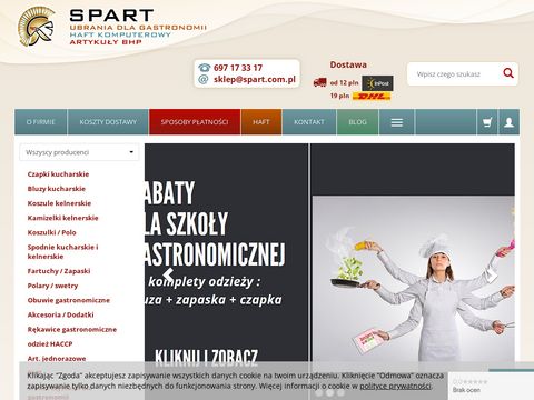 Sklep.spart.com.pl ubrania dla kucharzy