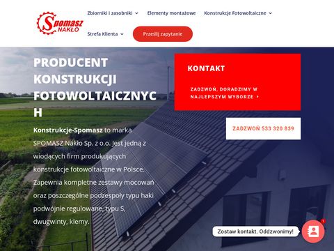 Spomasz-konstrukcje.pl - fotowoltaika na gruncie