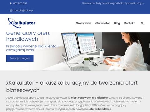 Xblue.pl szablony oferty handlowej