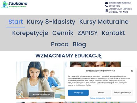 Edukaina.pl - kursy do matury Warszawa