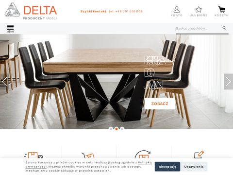 Deltachairs.com producent krzeseł stołów drewnianych