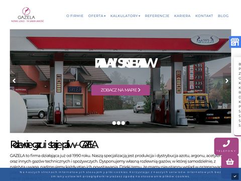Gazela-wroclaw.pl - dystrybucja acetylenu