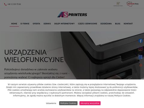 Asprinters.pl - kasy fiskalne Kraków