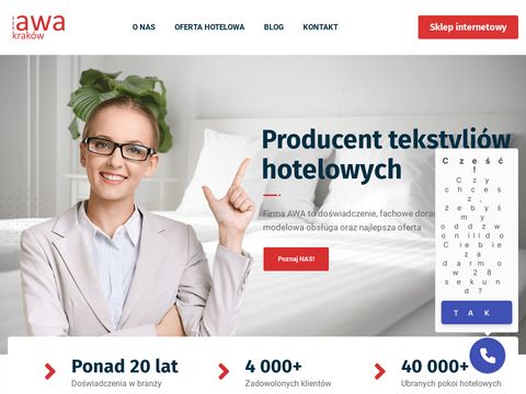 AWA producent tekstyliów hotelowych Kraków