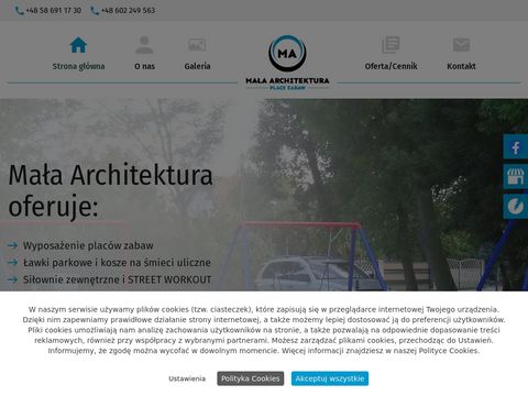 Mala-architektura-narloch.pl - kosze na śmieci