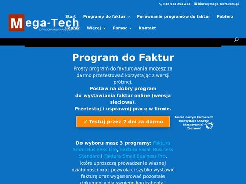 Mega-tech.com.pl oprogramowanie dla Twojej Firmy