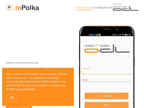 Mpolka.pl - aplikacja zintegrowana z systemem erp