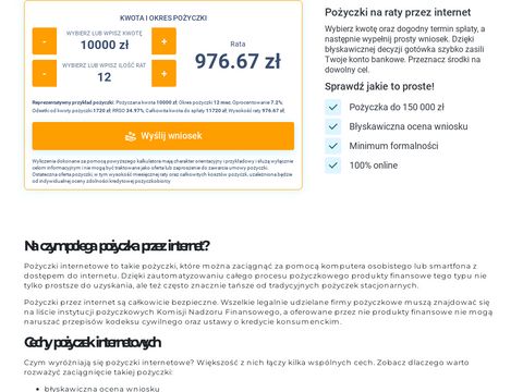 Latwykredyt.pl chwilówka przez internet