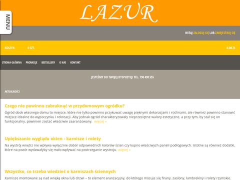 Wyposażenie mieszkania i ogrodu - lazur24.pl