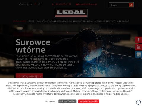 Lebal.com.pl - ceny złomu żeliwnego Rogoźna