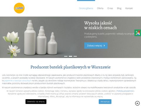 Lotio.pl - butelki na lekarstwa Warszawa