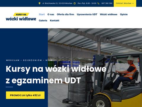 Knww.pl kursy na wózki widłowe