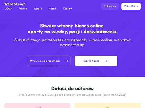 Webtolearn.pl - platforma kursów online