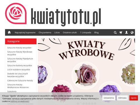 Kwiatytotu.pl - kosmosa kwiaty sztuczne