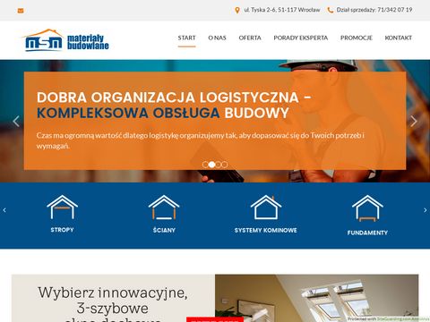 Msm-wroclaw.pl hurtownia materiałów budowlanych