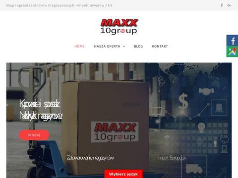 Maxx10group.pl sprzedaż stocków magazynowych