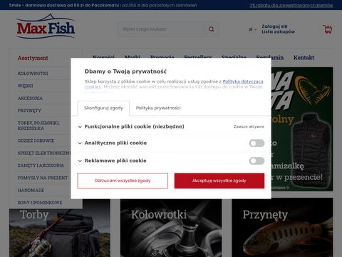Max-fish.pl sklep online ze sprzętem wędkarskim