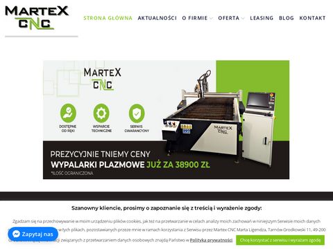 Martexcnc.pl producent maszyn CNC