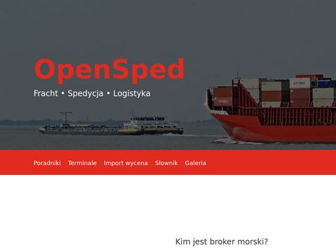 Opensped.pl logistyk