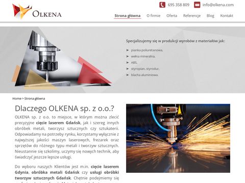 Olkena.com - obróbka CNC Gdańsk