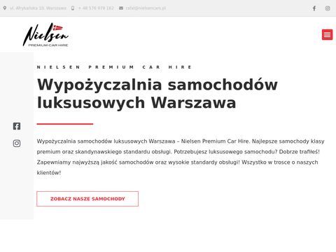 Nielsencars.pl wynajem aut luksusowych Warszawa