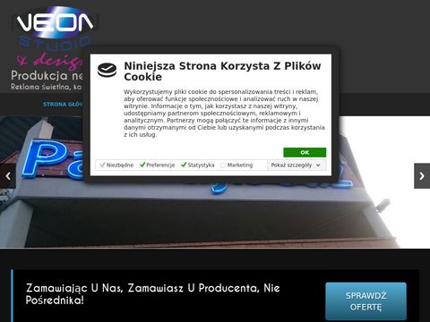 Neonstudio.pl projektowanie stron Gorzów