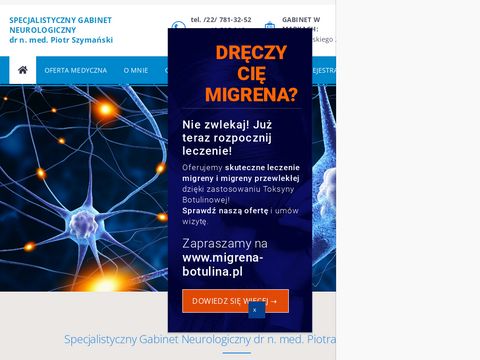 Neurolog-szymanski.pl - ból głowy Warszawa