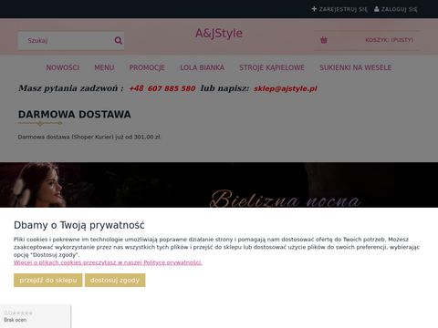 Stylowa odzież damska sklep online - ajstyle.pl