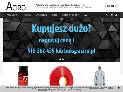 Aciro.pl sprzęt i odzież BHP dla spawalnictwa