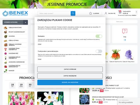 Cebule-kwiatowe.pl sklep detaliczny Benex