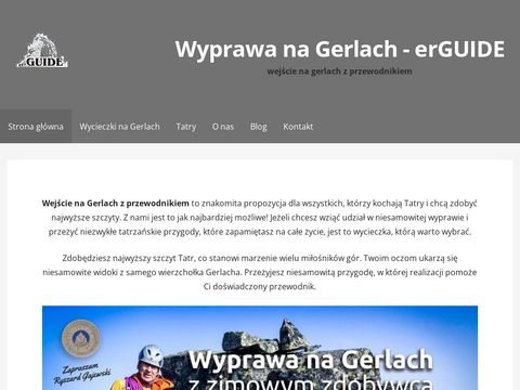 Erguide.pl wspinaczka na Gerlach