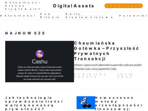 Digitalassets.pl - kryptowaluty jak zacząć