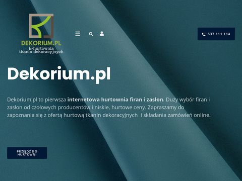 Dekorium.pl - tkaniny dimout i blackout