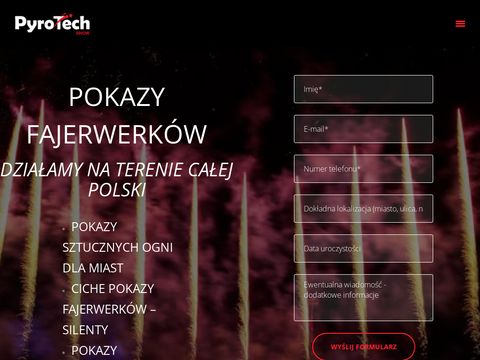 Pyro-tech.pl pokazy sztucznych ogni