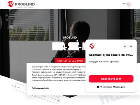 Problind.pl rolety materiałowe na wymiar