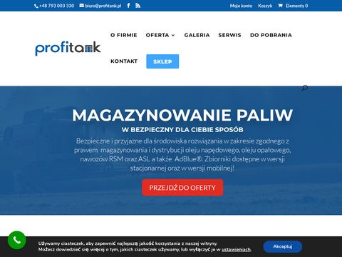 Profitank.pl zbiorniki paliwowe dwupłaszczowe