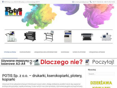 Potis.pl dzierżawa kserokopiarek Wrocław