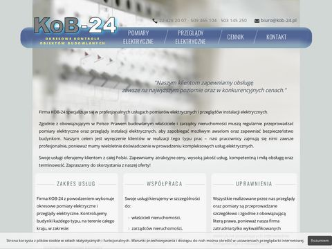 Pomiary-24.pl - instalacji elektrycznych