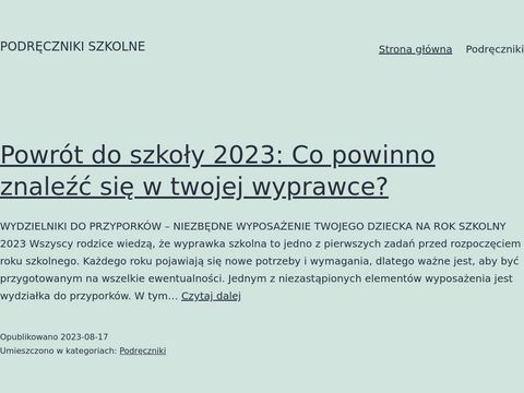 Podreczniki-tanio.pl - lektury szkolne