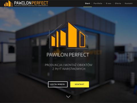 Pawilon-perfect.pl garaż z płyt warstwowych